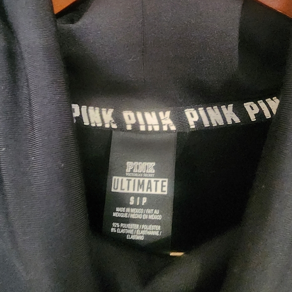 Black and Gold PINK Cowl Neck Sweatshirt - Picture 3 of 6